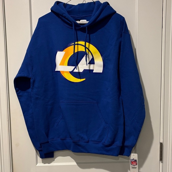 Los Angeles Rams Hooded Sweatshirt Medium - Picture 1 of 4